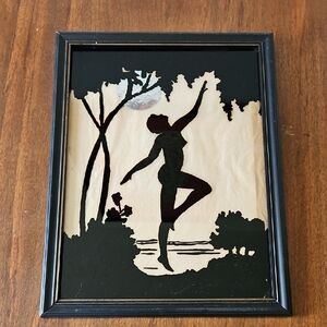 Vintage Cut Paper Nude Silhoutte